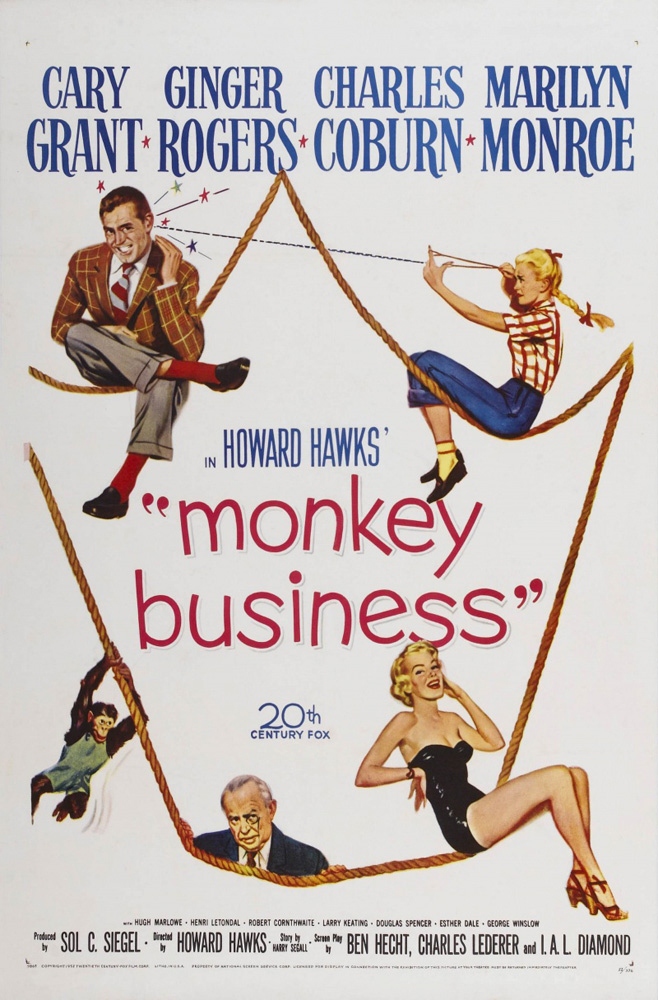 Постер N36356 к фильму Обезьяньи проделки (1952)