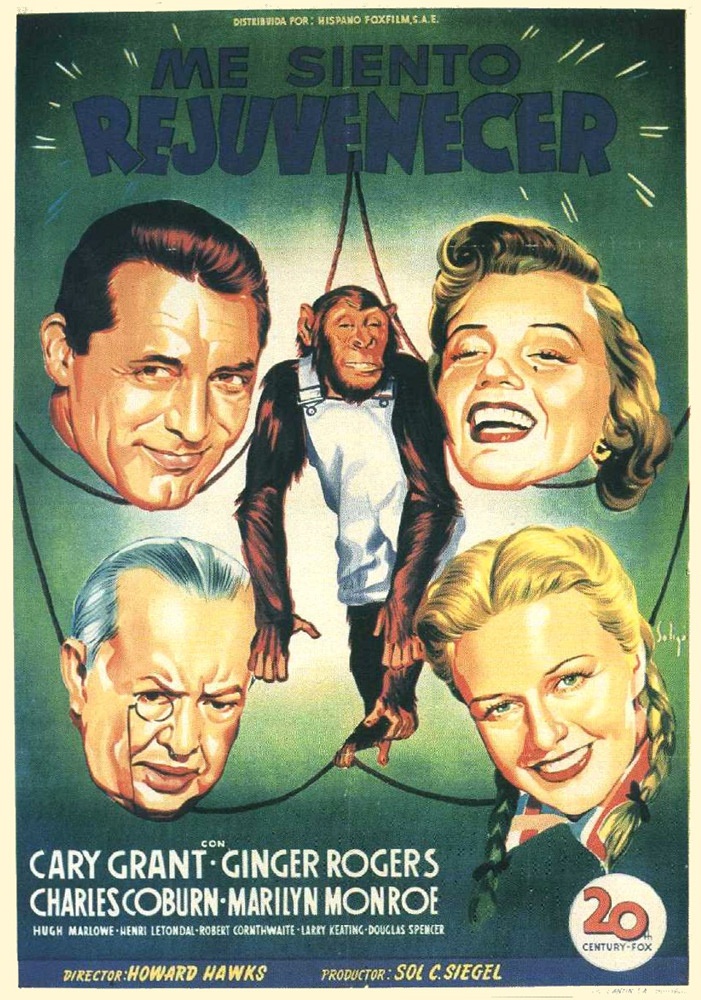 Постер N36357 к фильму Обезьяньи проделки (1952)