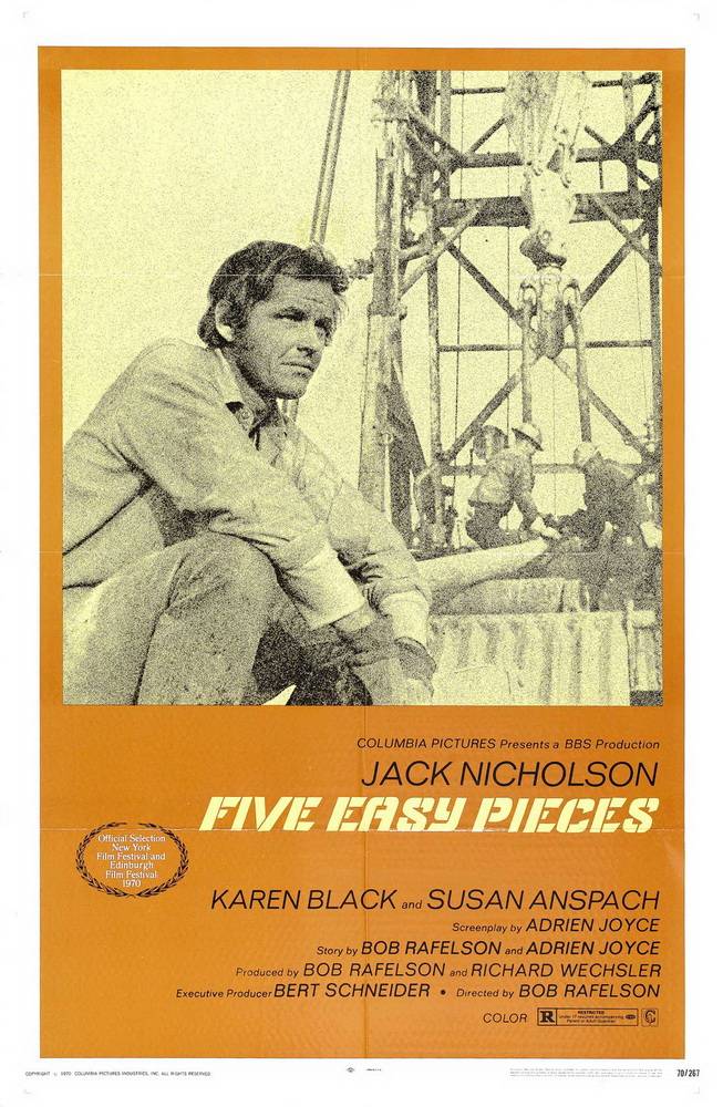 Пять легких пьес / Five Easy Pieces (1970) отзывы. Рецензии. Новости кино. Актеры фильма Пять легких пьес. Отзывы о фильме Пять легких пьес