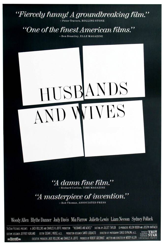 Мужья и жены / Husbands and Wives (1992) отзывы. Рецензии. Новости кино. Актеры фильма Мужья и жены. Отзывы о фильме Мужья и жены