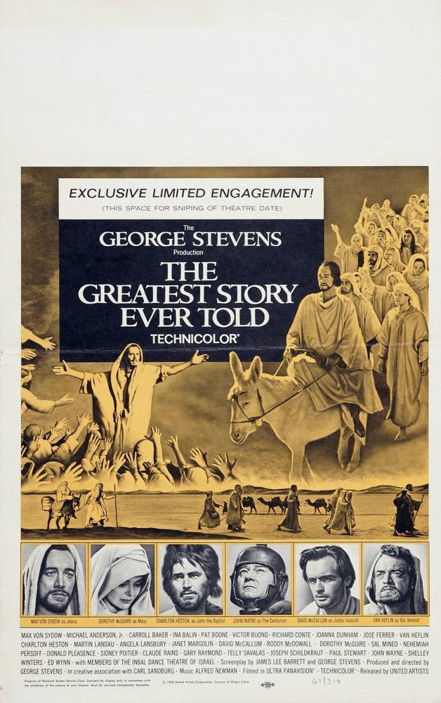 Постер N41053 к фильму Величайшая из когда-либо рассказанных историй (1965)