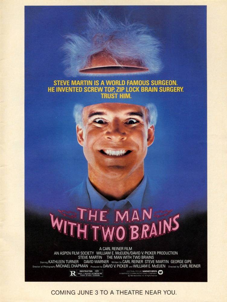 Мозги набекрень / The Man with Two Brains (1983) отзывы. Рецензии. Новости кино. Актеры фильма Мозги набекрень. Отзывы о фильме Мозги набекрень