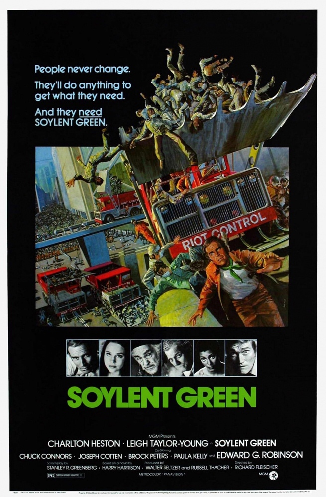 Зеленый сойлент / Soylent Green (1973) отзывы. Рецензии. Новости кино. Актеры фильма Зеленый сойлент. Отзывы о фильме Зеленый сойлент