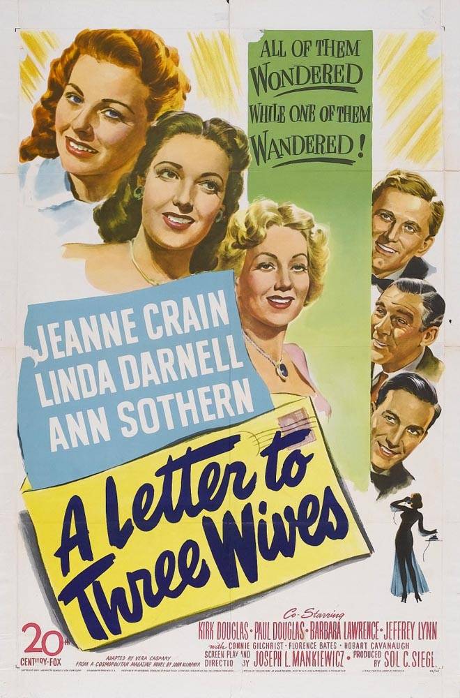 Письмо трем женам / A Letter to Three Wives (1949) отзывы. Рецензии. Новости кино. Актеры фильма Письмо трем женам. Отзывы о фильме Письмо трем женам
