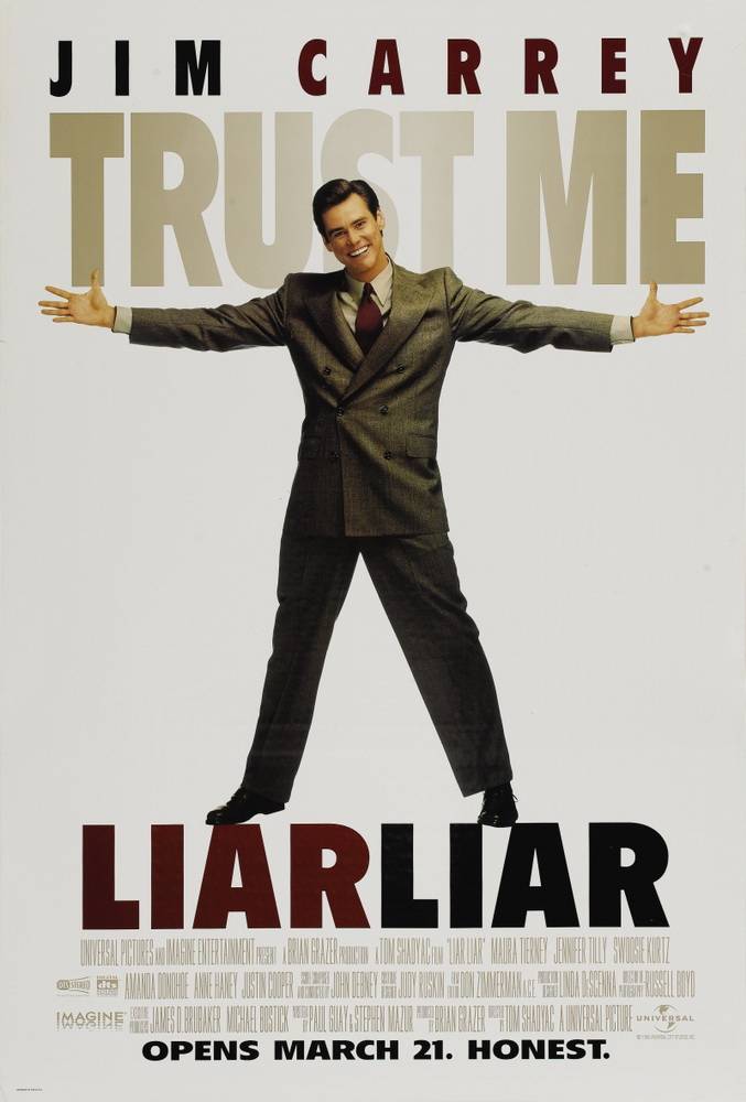 Лжец, лжец / Liar Liar (1997) отзывы. Рецензии. Новости кино. Актеры фильма Лжец, лжец. Отзывы о фильме Лжец, лжец