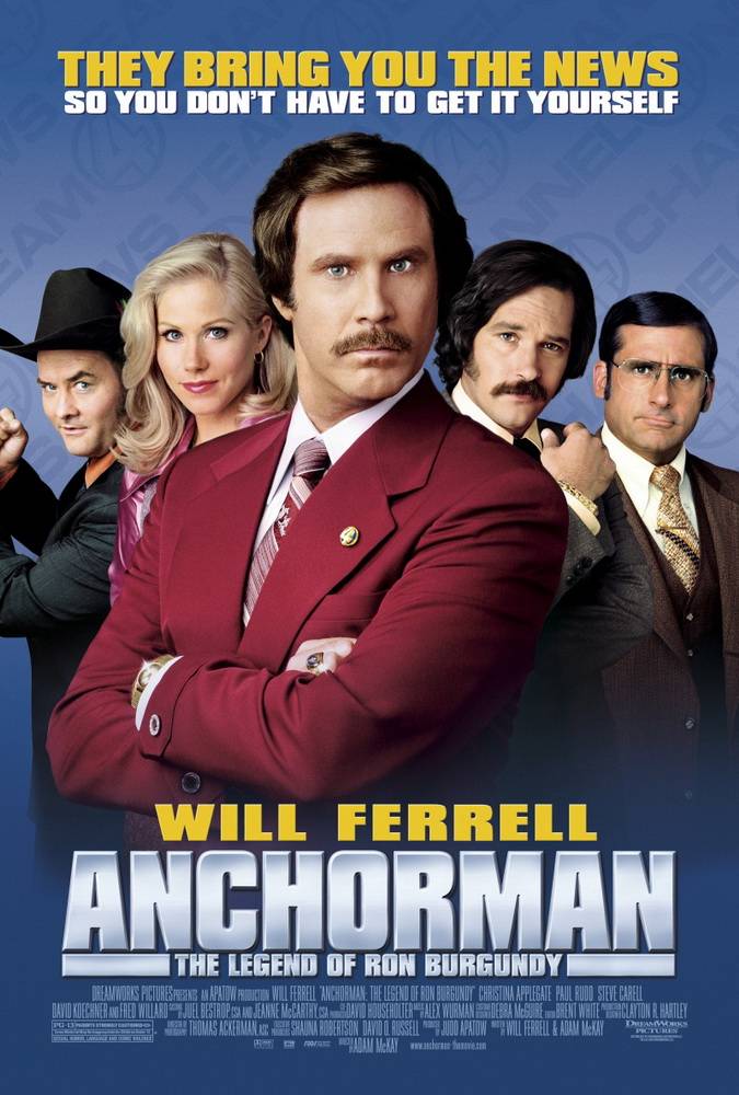 Телеведущий: Легенда о Роне Бургунди / Anchorman: The Legend of Ron Burgundy (2004) отзывы. Рецензии. Новости кино. Актеры фильма Телеведущий: Легенда о Роне Бургунди. Отзывы о фильме Телеведущий: Легенда о Роне Бургунди