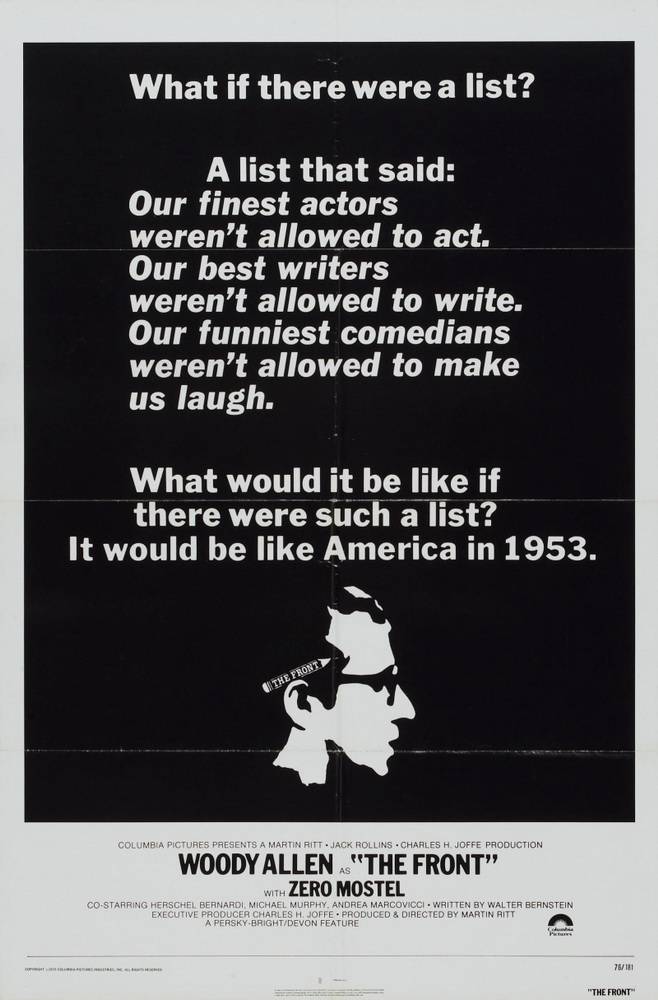 Подставное лицо / The Front (1976) отзывы. Рецензии. Новости кино. Актеры фильма Подставное лицо. Отзывы о фильме Подставное лицо