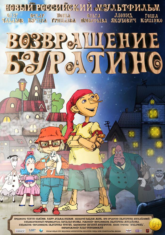 Возвращение Буратино (2013) отзывы. Рецензии. Новости кино. Актеры фильма Возвращение Буратино. Отзывы о фильме Возвращение Буратино