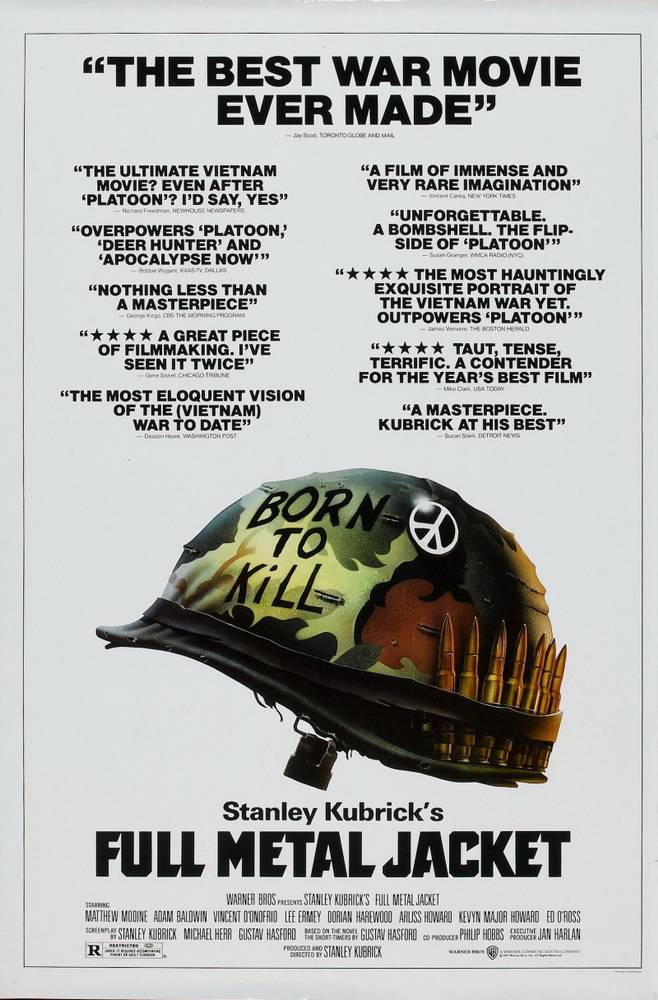 Цельнометаллическая оболочка / Full Metal Jacket (1987) отзывы. Рецензии. Новости кино. Актеры фильма Цельнометаллическая оболочка. Отзывы о фильме Цельнометаллическая оболочка