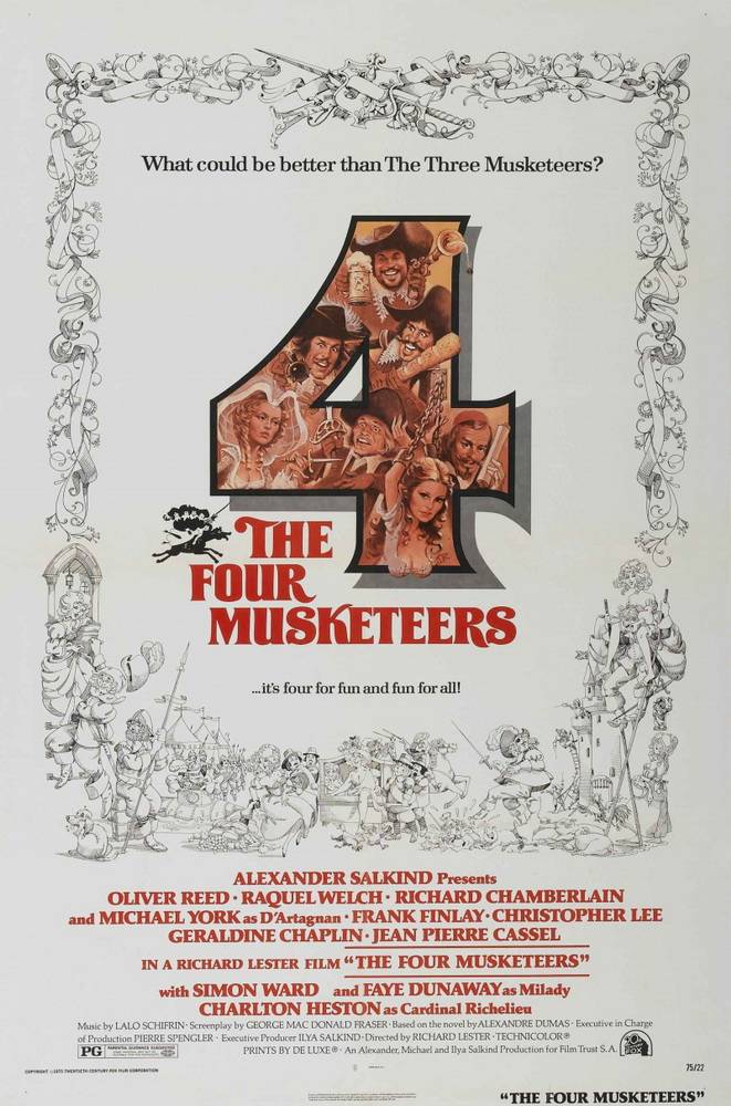 Четыре мушкетера / The Four Musketeers (1974) отзывы. Рецензии. Новости кино. Актеры фильма Четыре мушкетера. Отзывы о фильме Четыре мушкетера