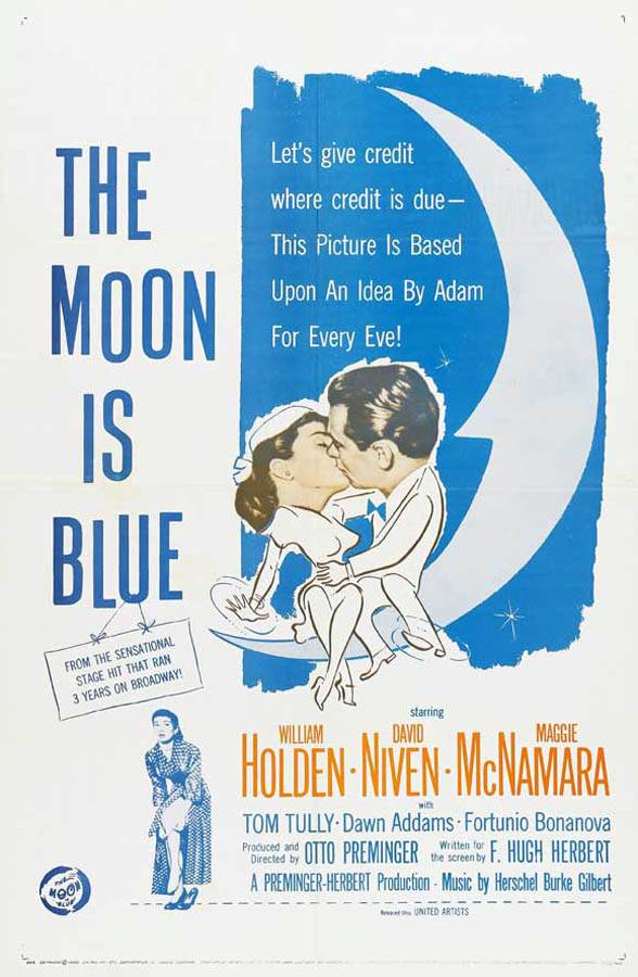 Синяя луна / The Moon Is Blue (1953) отзывы. Рецензии. Новости кино. Актеры фильма Синяя луна. Отзывы о фильме Синяя луна