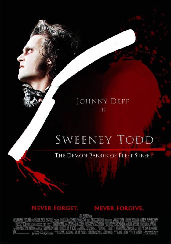 Суини Тодд, демон-парикмахер с Флит-стрит / Sweeney Todd: The Demon Barber of Fleet Street (2007) отзывы. Рецензии. Новости кино. Актеры фильма Суини Тодд, демон-парикмахер с Флит-стрит. Отзывы о фильме Суини Тодд, демон-парикмахер с Флит-стрит