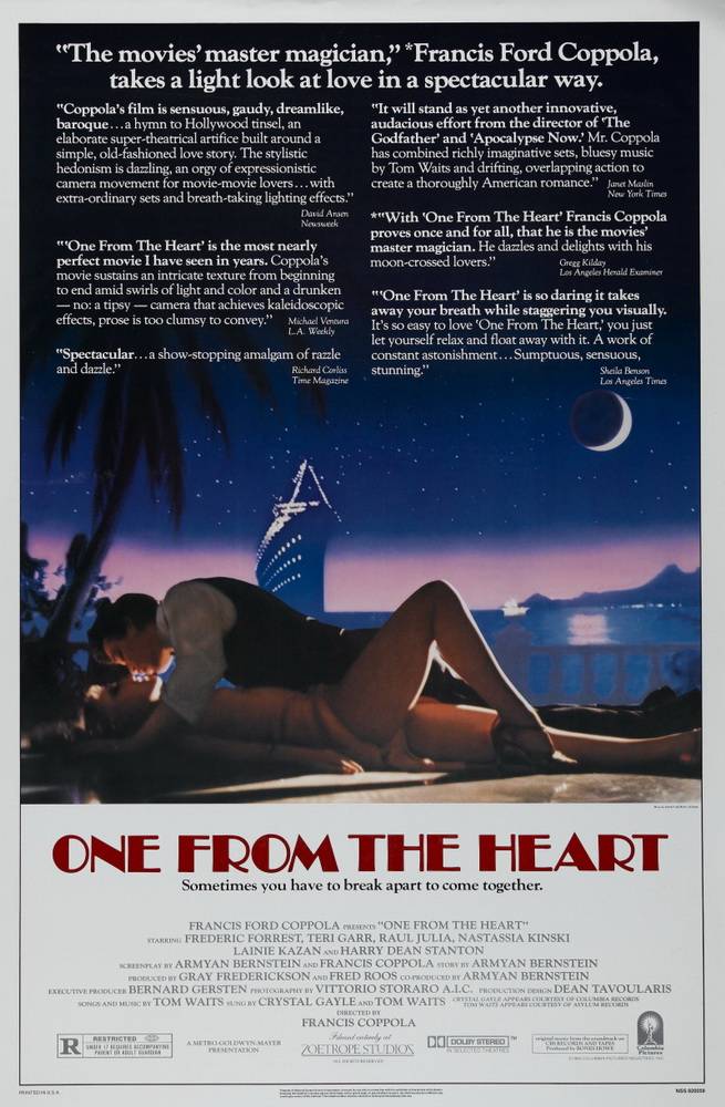 От всего сердца / One from the Heart (1981) отзывы. Рецензии. Новости кино. Актеры фильма От всего сердца. Отзывы о фильме От всего сердца