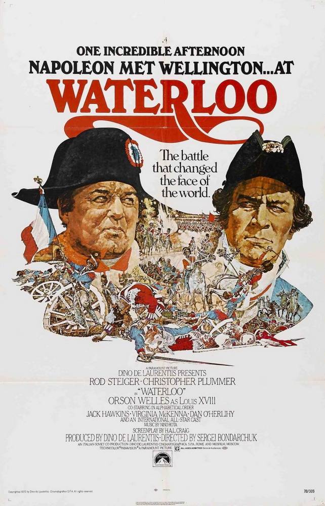 Ватерлоо / Waterloo (1970) отзывы. Рецензии. Новости кино. Актеры фильма Ватерлоо. Отзывы о фильме Ватерлоо