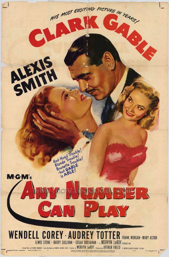 Крупная ставка / Any Number Can Play (1949) отзывы. Рецензии. Новости кино. Актеры фильма Крупная ставка. Отзывы о фильме Крупная ставка