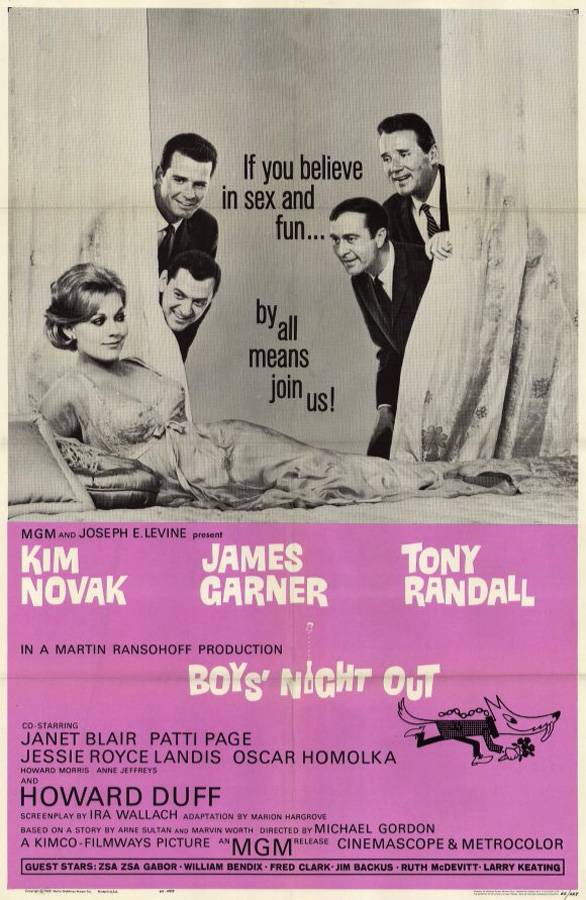 Мальчики отправляются гулять / Boys` Night Out (1962) отзывы. Рецензии. Новости кино. Актеры фильма Мальчики отправляются гулять. Отзывы о фильме Мальчики отправляются гулять