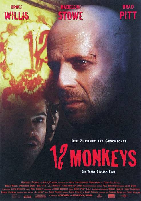 12 обезьян / Twelve Monkeys (1995) отзывы. Рецензии. Новости кино. Актеры фильма 12 обезьян. Отзывы о фильме 12 обезьян