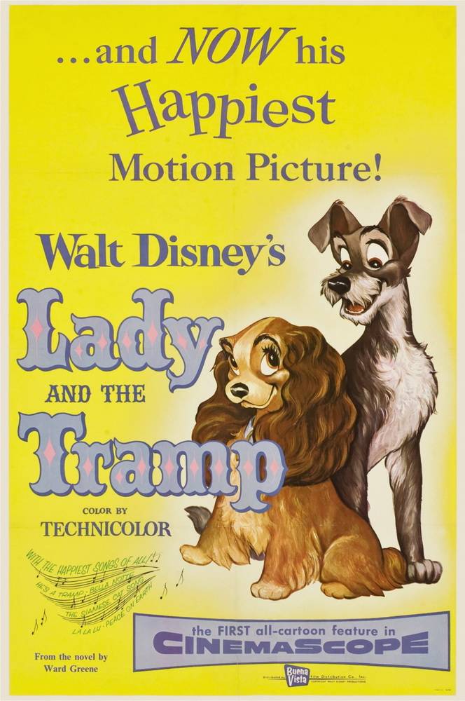 Леди и бродяга / Lady and the Tramp (1955) отзывы. Рецензии. Новости кино. Актеры фильма Леди и бродяга. Отзывы о фильме Леди и бродяга