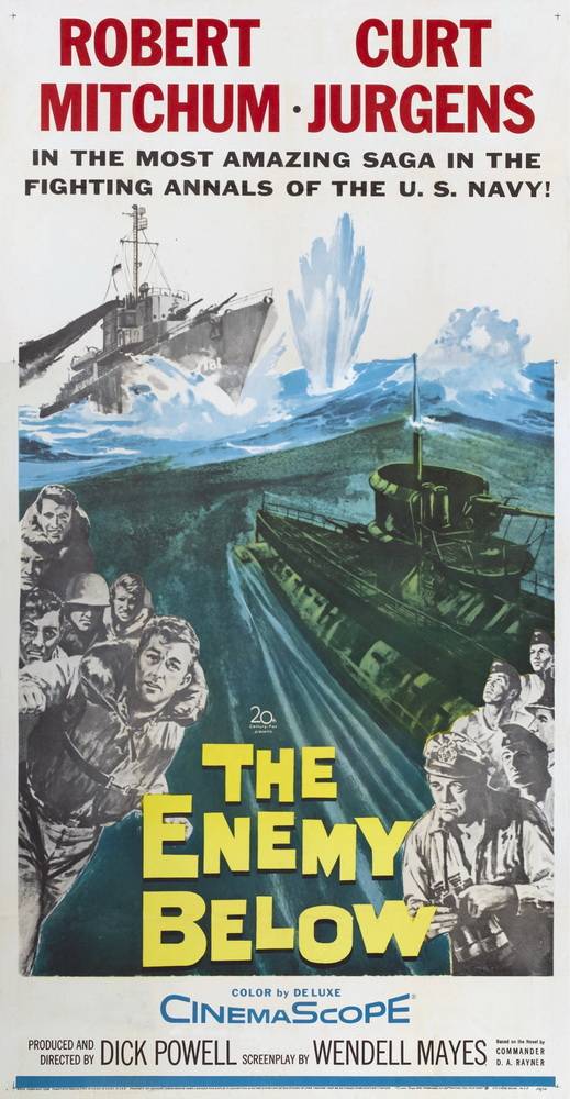 Под нами враг / The Enemy Below (1957) отзывы. Рецензии. Новости кино. Актеры фильма Под нами враг. Отзывы о фильме Под нами враг