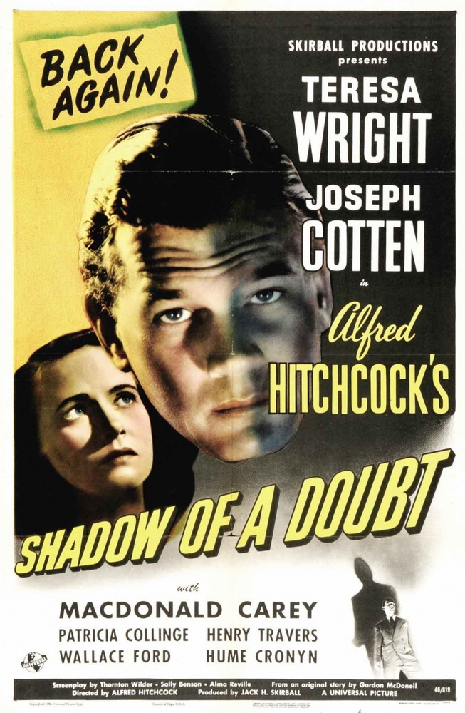 Тень сомнения / Shadow of a Doubt (1943) отзывы. Рецензии. Новости кино. Актеры фильма Тень сомнения. Отзывы о фильме Тень сомнения