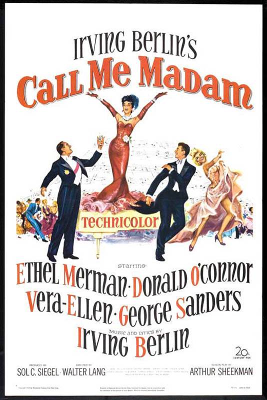 Зовите меня мадам / Call Me Madam (1953) отзывы. Рецензии. Новости кино. Актеры фильма Зовите меня мадам. Отзывы о фильме Зовите меня мадам