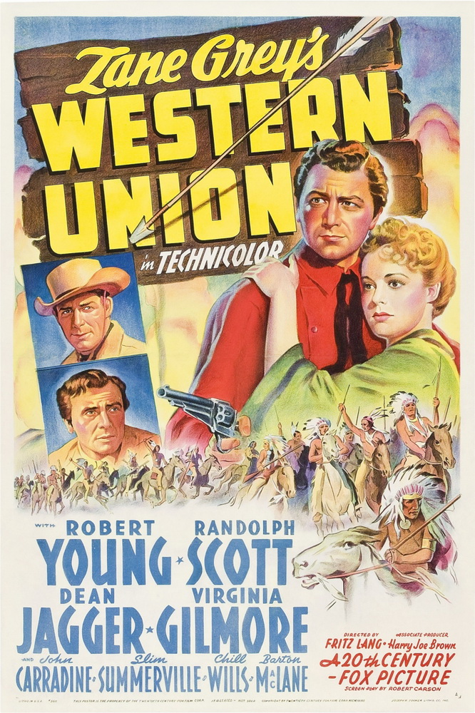 Вестерн Юнион / Western Union (1941) отзывы. Рецензии. Новости кино. Актеры фильма Вестерн Юнион. Отзывы о фильме Вестерн Юнион