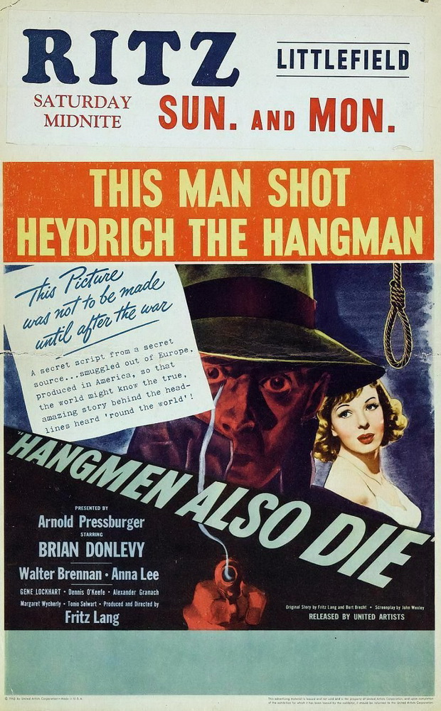 Палачи тоже умирают / Hangmen Also Die! (1943) отзывы. Рецензии. Новости кино. Актеры фильма Палачи тоже умирают. Отзывы о фильме Палачи тоже умирают
