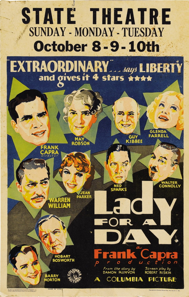 Леди на один день / Lady for a Day (1933) отзывы. Рецензии. Новости кино. Актеры фильма Леди на один день. Отзывы о фильме Леди на один день