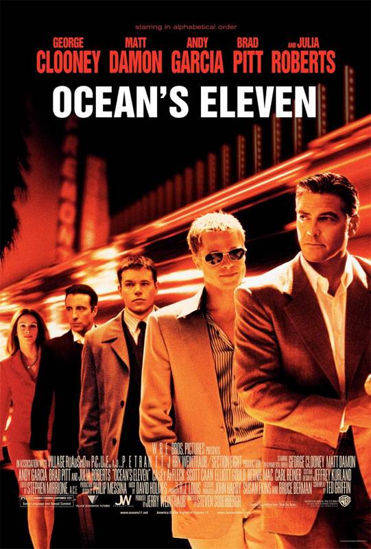 Одиннадцать друзей Оушена / Ocean`s Eleven (2001) отзывы. Рецензии. Новости кино. Актеры фильма Одиннадцать друзей Оушена. Отзывы о фильме Одиннадцать друзей Оушена