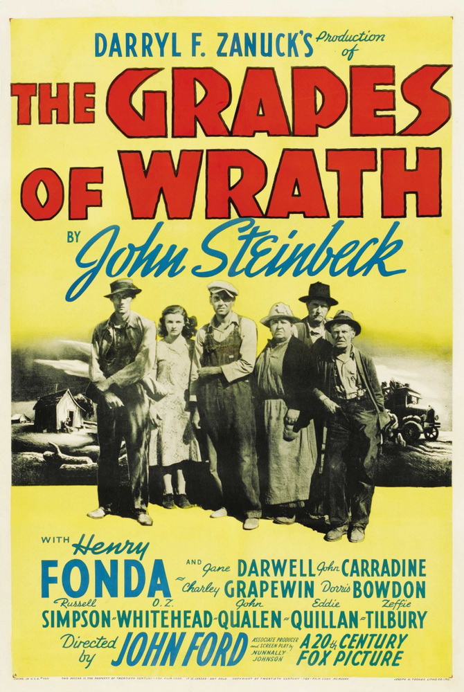 Гроздья гнева / The Grapes of Wrath (1940) отзывы. Рецензии. Новости кино. Актеры фильма Гроздья гнева. Отзывы о фильме Гроздья гнева