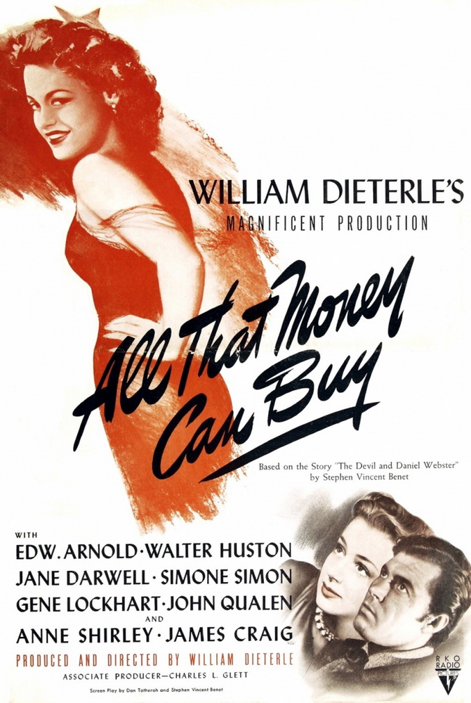 Дьявол и Дэниэл Уэбстер / All That Money Can Buy (1941) отзывы. Рецензии. Новости кино. Актеры фильма Дьявол и Дэниэл Уэбстер. Отзывы о фильме Дьявол и Дэниэл Уэбстер