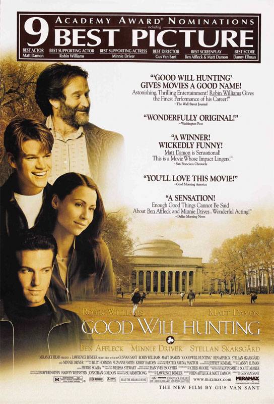 Умница Уилл Хантинг / Good Will Hunting (1997) отзывы. Рецензии. Новости кино. Актеры фильма Умница Уилл Хантинг. Отзывы о фильме Умница Уилл Хантинг