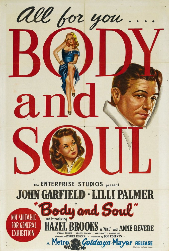 Тело и душа / Body and Soul (1947) отзывы. Рецензии. Новости кино. Актеры фильма Тело и душа. Отзывы о фильме Тело и душа
