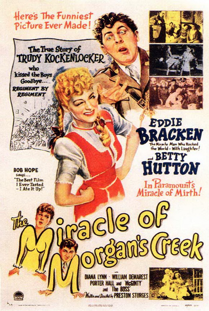 Чудо в Морганс-Крик / The Miracle of Morgan`s Creek (1944) отзывы. Рецензии. Новости кино. Актеры фильма Чудо в Морганс-Крик. Отзывы о фильме Чудо в Морганс-Крик