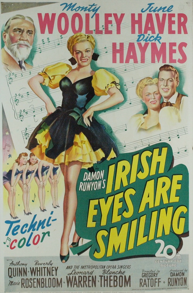 Улыбка ирландских глаз / Irish Eyes Are Smiling (1944) отзывы. Рецензии. Новости кино. Актеры фильма Улыбка ирландских глаз. Отзывы о фильме Улыбка ирландских глаз