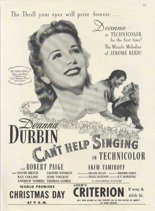 Не могу не петь / Can`t Help Singing (1944) отзывы. Рецензии. Новости кино. Актеры фильма Не могу не петь. Отзывы о фильме Не могу не петь