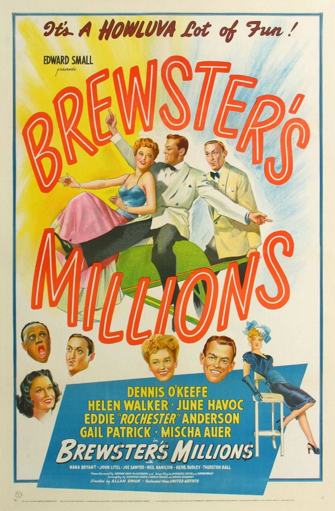 Миллионы Брюстера / Brewster`s Millions (1945) отзывы. Рецензии. Новости кино. Актеры фильма Миллионы Брюстера. Отзывы о фильме Миллионы Брюстера