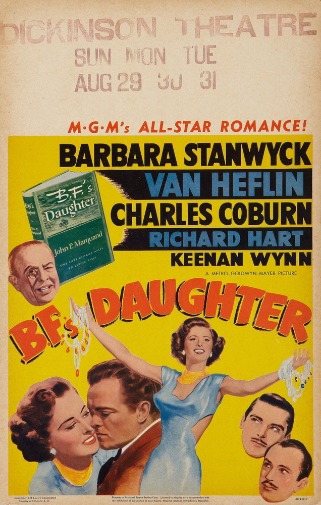 Дочь Б.Ф. / B.F.`s Daughter (1948) отзывы. Рецензии. Новости кино. Актеры фильма Дочь Б.Ф.. Отзывы о фильме Дочь Б.Ф.