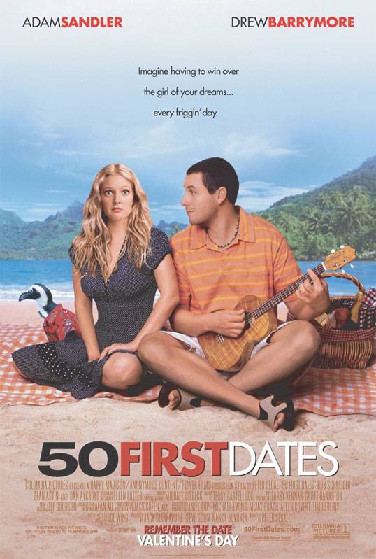 50 первых поцелуев / 50 First Dates (2004) отзывы. Рецензии. Новости кино. Актеры фильма 50 первых поцелуев. Отзывы о фильме 50 первых поцелуев