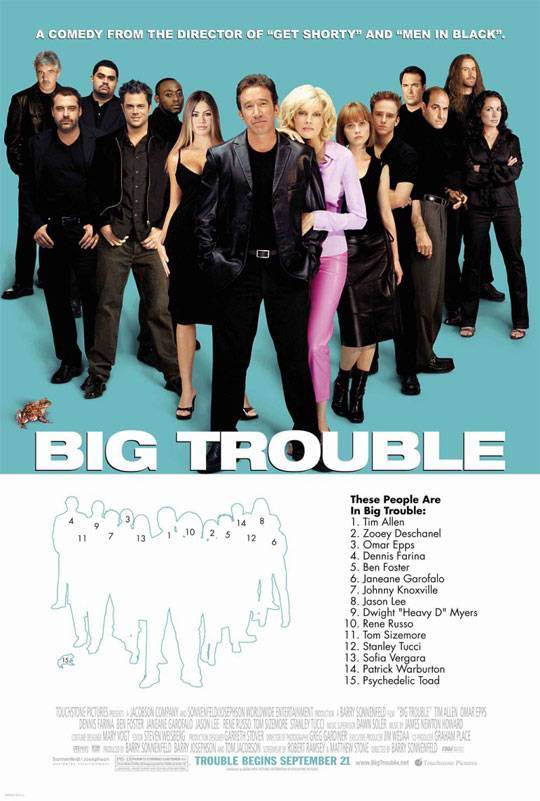 Большие неприятности / Big Trouble (2002) отзывы. Рецензии. Новости кино. Актеры фильма Большие неприятности. Отзывы о фильме Большие неприятности