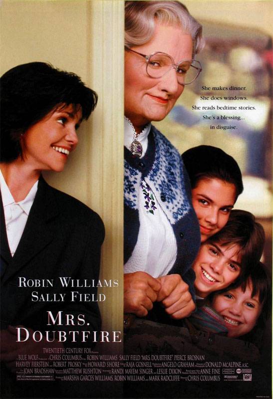 Миссис Даутфайр / Mrs. Doubtfire (1993) отзывы. Рецензии. Новости кино. Актеры фильма Миссис Даутфайр. Отзывы о фильме Миссис Даутфайр