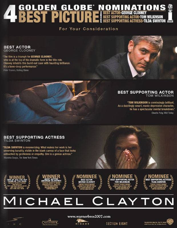 Майкл Клейтон / Michael Clayton (2007) отзывы. Рецензии. Новости кино. Актеры фильма Майкл Клейтон. Отзывы о фильме Майкл Клейтон