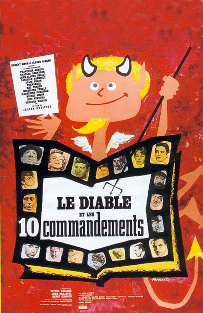 Постер N78094 к фильму Дьявол и десять заповедей (1962)