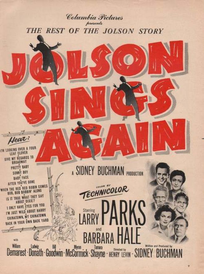 Джолсон снова поет / Jolson Sings Again (1949) отзывы. Рецензии. Новости кино. Актеры фильма Джолсон снова поет. Отзывы о фильме Джолсон снова поет