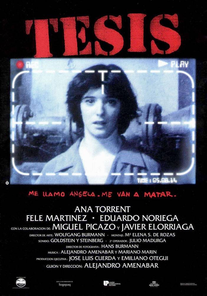 Дипломная работа / Tesis (1996) отзывы. Рецензии. Новости кино. Актеры фильма Дипломная работа. Отзывы о фильме Дипломная работа