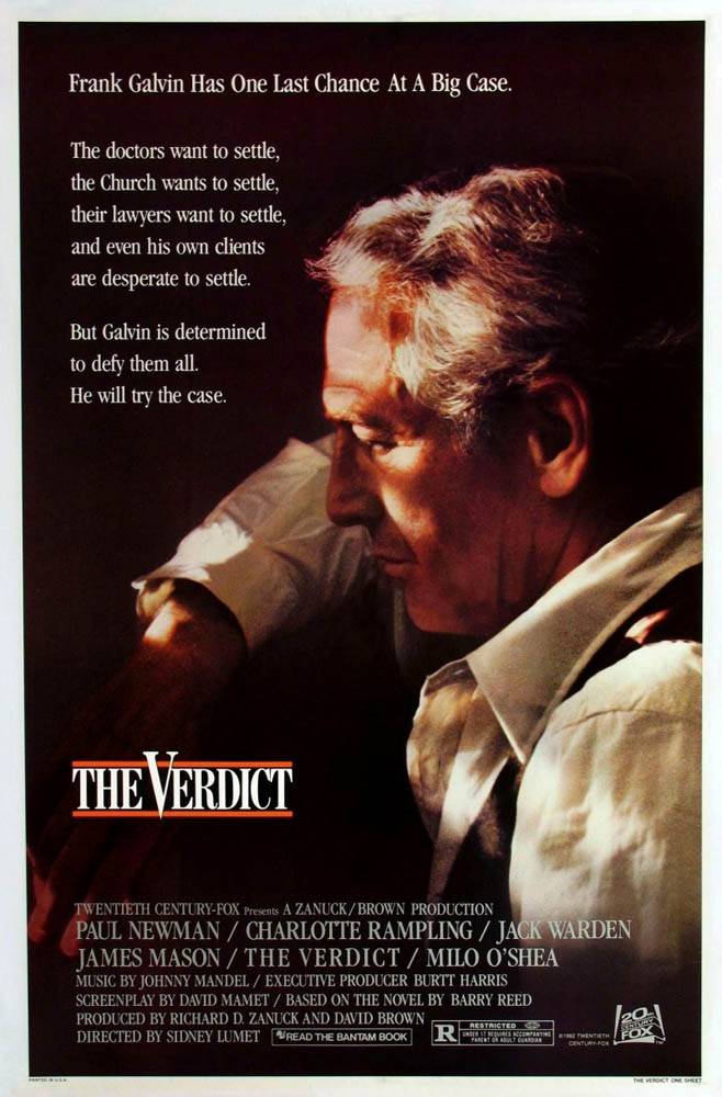 Вердикт / The Verdict (1982) отзывы. Рецензии. Новости кино. Актеры фильма Вердикт. Отзывы о фильме Вердикт