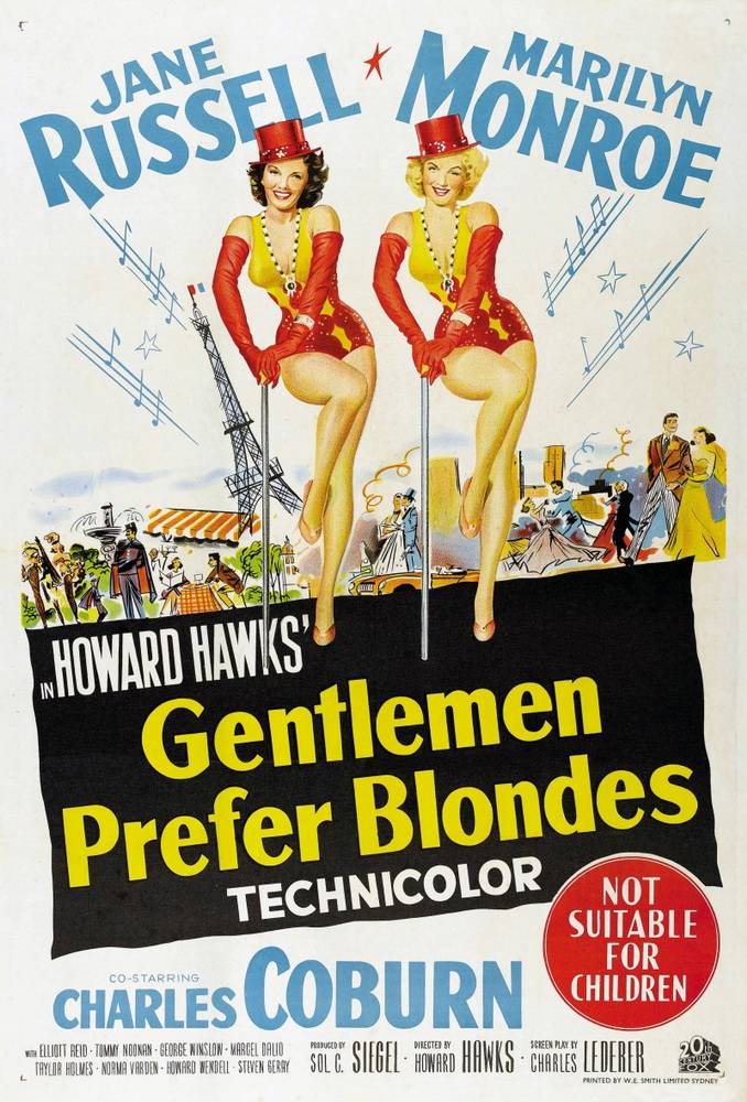 Джентльмены предпочитают блондинок / Gentlemen Prefer Blondes (1953) отзывы. Рецензии. Новости кино. Актеры фильма Джентльмены предпочитают блондинок. Отзывы о фильме Джентльмены предпочитают блондинок