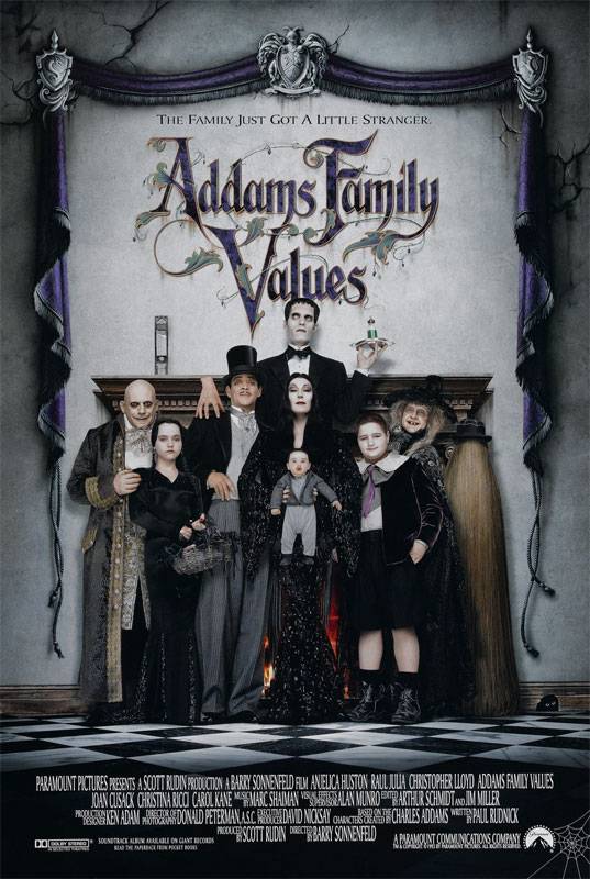 Ценности семейки Аддамс / Addams Family Values (1993) отзывы. Рецензии. Новости кино. Актеры фильма Ценности семейки Аддамс. Отзывы о фильме Ценности семейки Аддамс