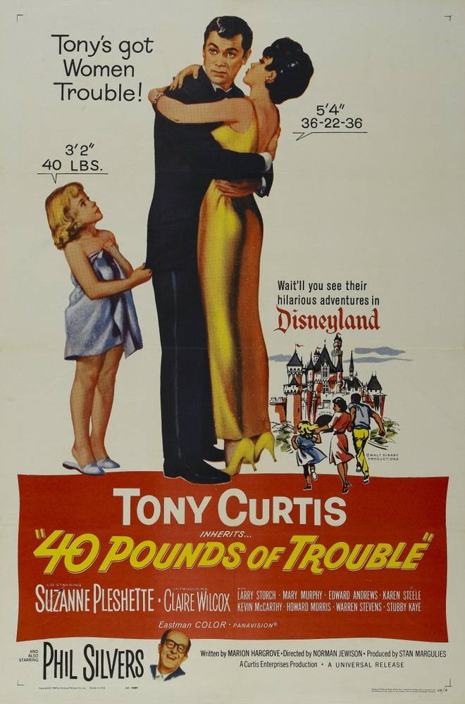 Постер N91391 к фильму Сорок фунтов неприятностей (1962)