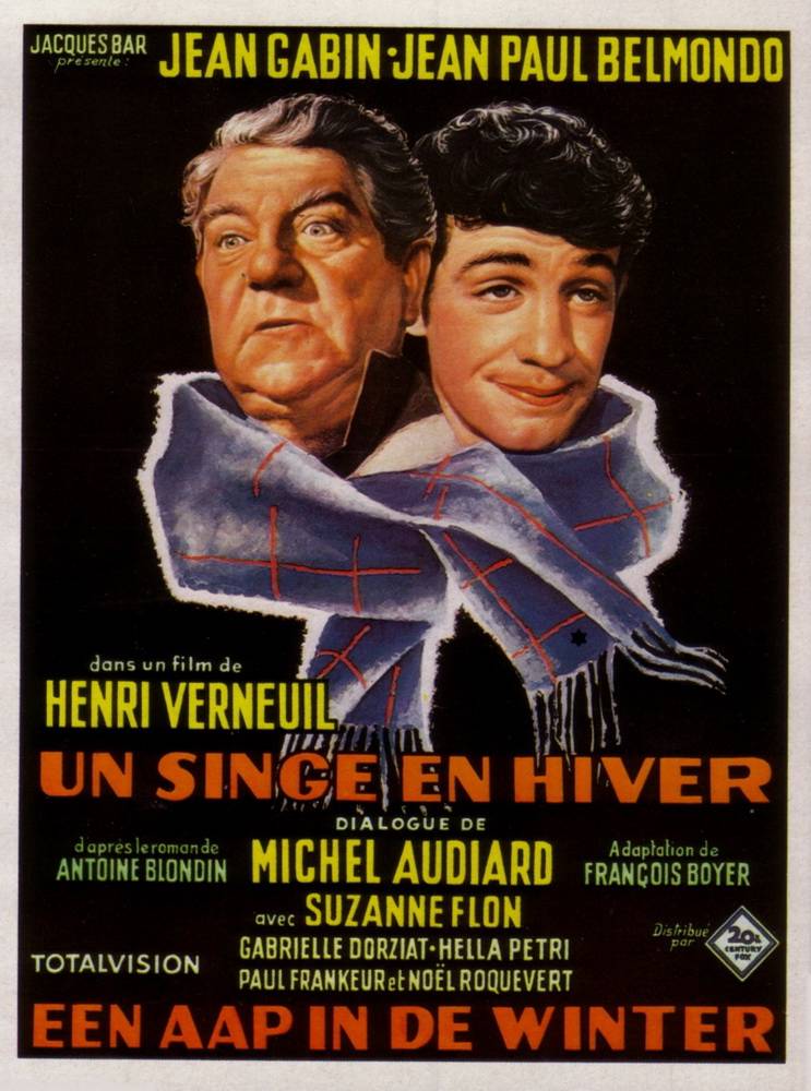 Обезьяна зимой / Un singe en hiver (1962) отзывы. Рецензии. Новости кино. Актеры фильма Обезьяна зимой. Отзывы о фильме Обезьяна зимой